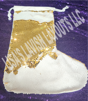 Sequin Christmas Stocking-Personalized